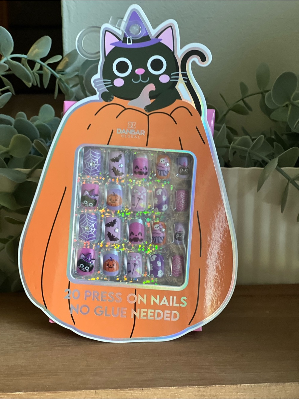 Purple Halloween Press-On Nails